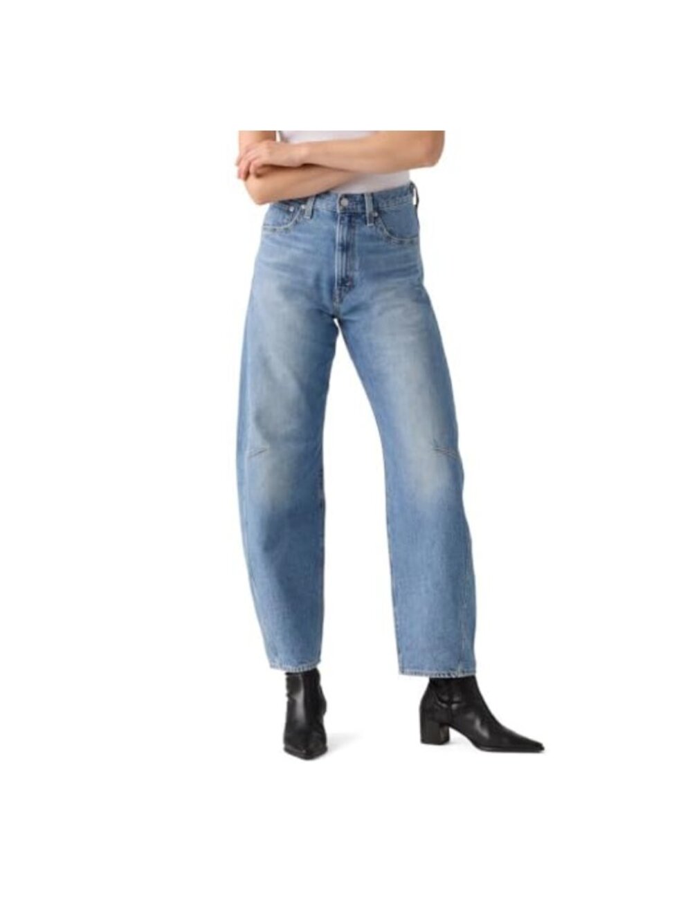 Levi's Cinch Barrel High Rise Tapered Jeans Non-Stretch